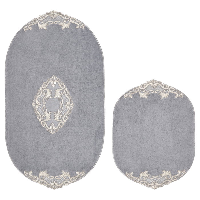Mijölnir Juego de alfombras de baño Gris (2 piezas) Mijölnir Juego de alfombras de baño Gris (2 piezas)